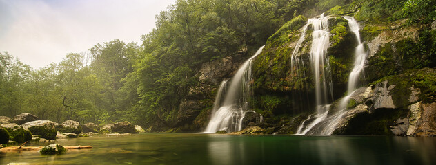 virje waterfall in slovenia