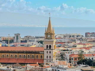 Obraz premium Street view of downtown in Catania, Italy 