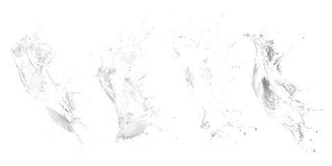 Fototapeta premium various water splash effect set
