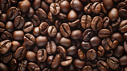 Naklejka premium coffee beans background