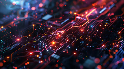 Obraz premium abstract technology banner