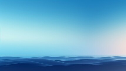 Obraz premium Tranquil Blue Tones And Gentle Gradient Effect, Perfect For Peaceful And Minimalist Designs Or Presentations. Generative AI