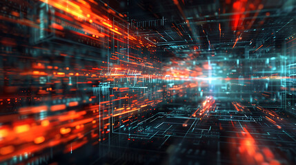 abstract technology banner
