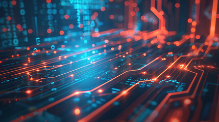 Obraz premium abstract technology banner