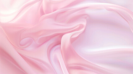 Obraz premium Soft Pink Gradient Silk Fabric