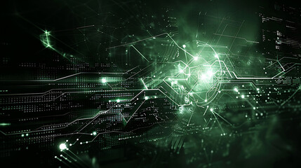 Obraz premium abstract technology banner