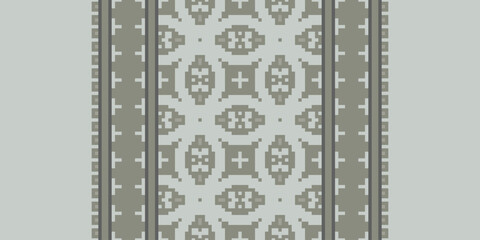 Obraz premium Seamless geometric ethnic asian oriental and tradition pattern design for texture and background. Silk and fabric pattern decoration for carpet, clothing, wrapping and wallpaper