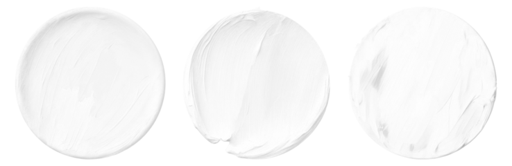 Off-white paint brush stroke set