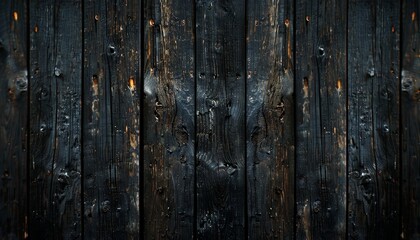 Fototapeta premium Rustic Dark Wood Texture Background with Detailed Grain Patterns