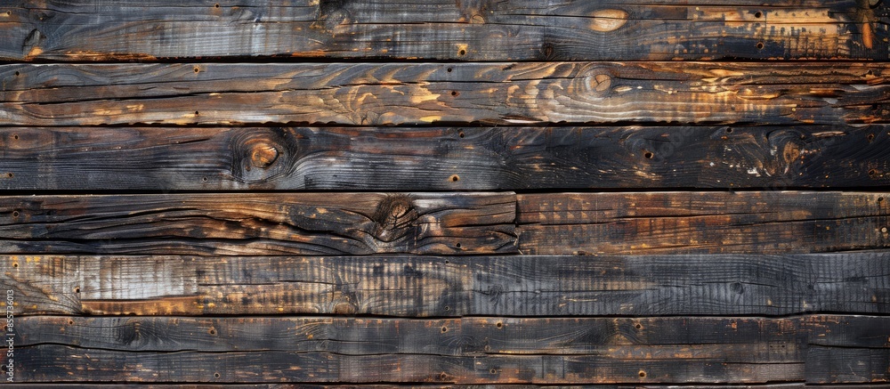 Poster Old wood panel background textured for design and decoration. with copy space image. Place for adding text or design