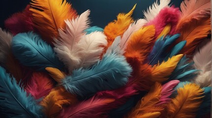 Abstract background made of animal wool or feathers, creating a warm and cozy atmosphere