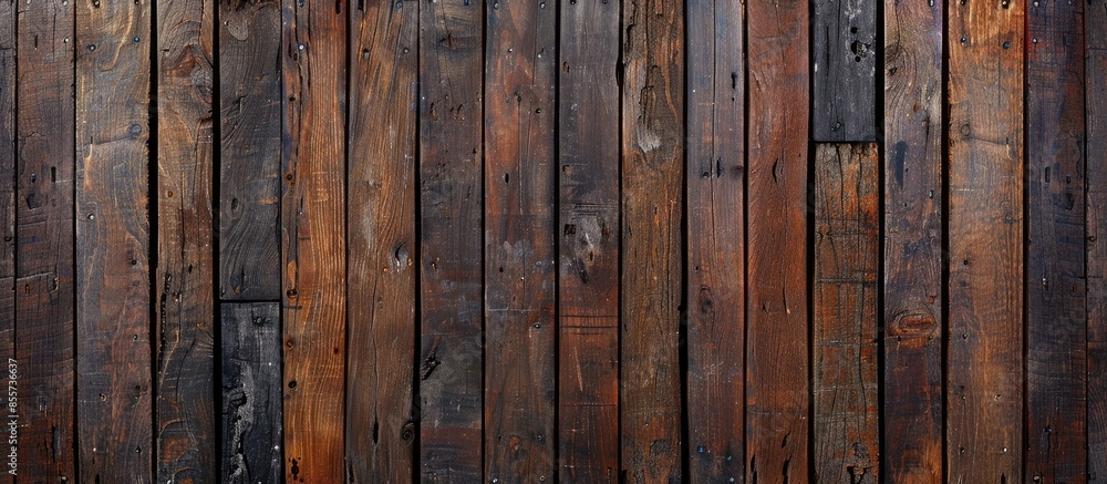 Poster Old wood panel background textured for design and decoration. with copy space image. Place for adding text or design