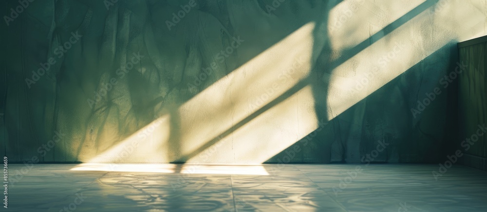 Aufkleber abstract wall light with shadows. with copy space image. Place for adding text or design