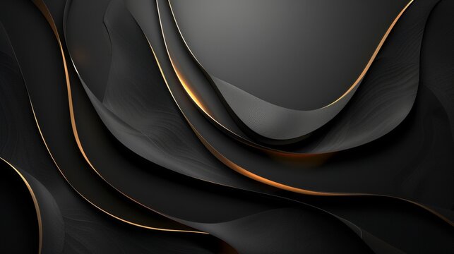 A luxury coupon banner with a sleek black background and elegant design elements.