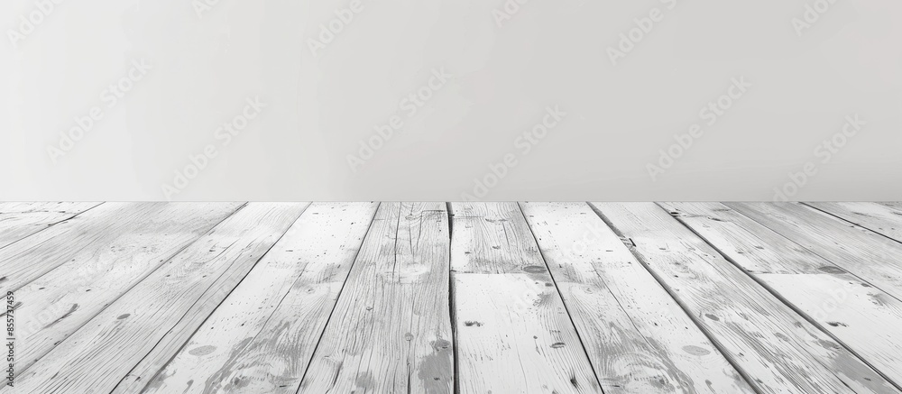 Aufkleber White wood table texture for background and wallpaper. with copy space image. Place for adding text or design