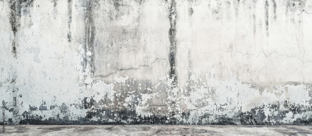 Poster grunge white and grey cement wall pastel background. with copy space image. place for adding text or