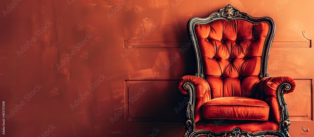 Aufkleber chair upholstery element. with copy space image. place for adding text or design