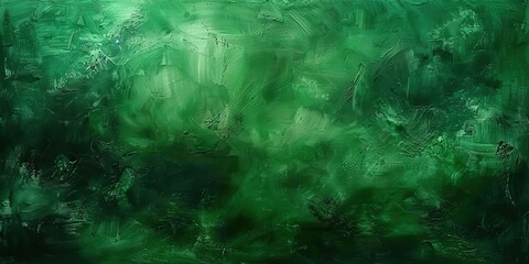 Obraz premium Abstract Green Background with Dark Green Texture - High-Resolution Painting
