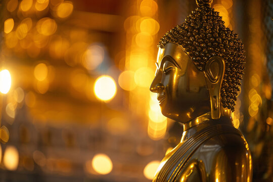 Buddha golden days in meditation, Phra Phuttha Maha Suwanna Patimakon in Japan known as Rohatsu and Buddhists.