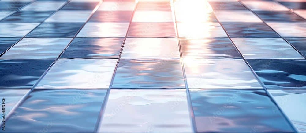 Poster Abstract tiled floor background. with copy space image. Place for adding text or design