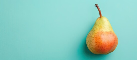 pear on pastel background  Food  Isolated  pastel  Green  Healthy, Diet, Organic, Nutrition, Sweet, Pear, Ripe, Studio, Christ, Raw, Freshness, Juicy, Vegetarian, Cutout, Fresh, Nobody
