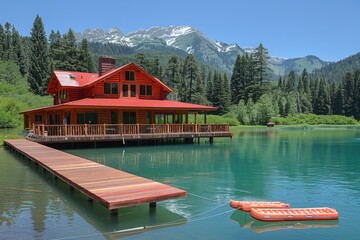 beautiful view of the calm lake professional photography