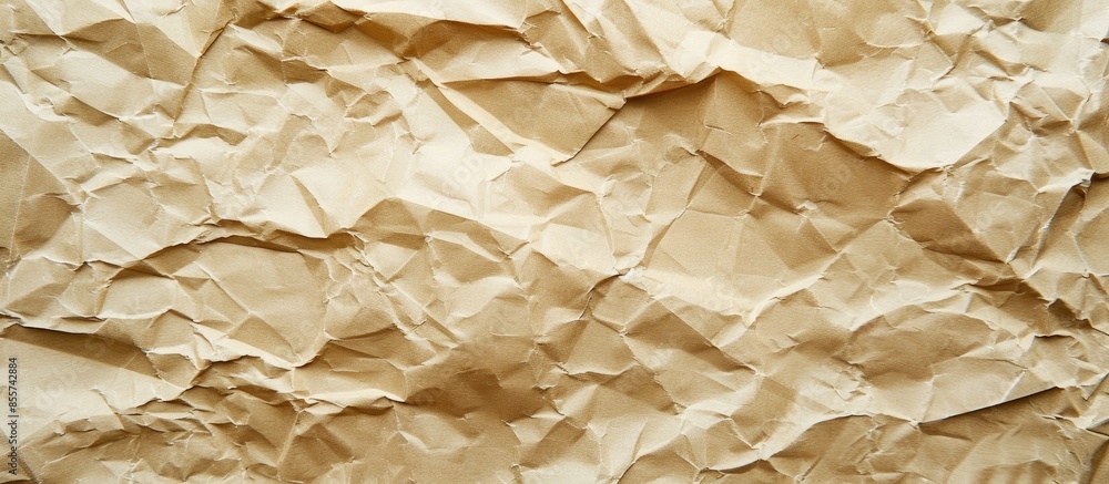 Leinwandbilder beige recycled craft paper texture as background. copy space image. place for adding text or design