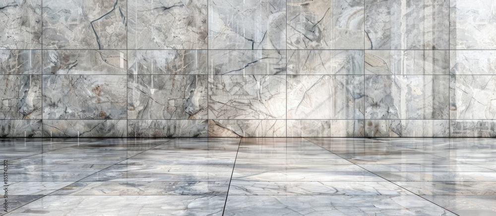 Poster wall granite cement stone floor tiles. with copy space image. place for adding text or design