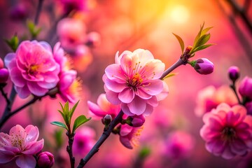 Fototapeta premium pink flowers in spring