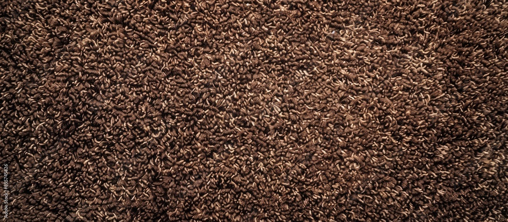 Poster brown plush carpet background texture. with copy space image. Place for adding text or design