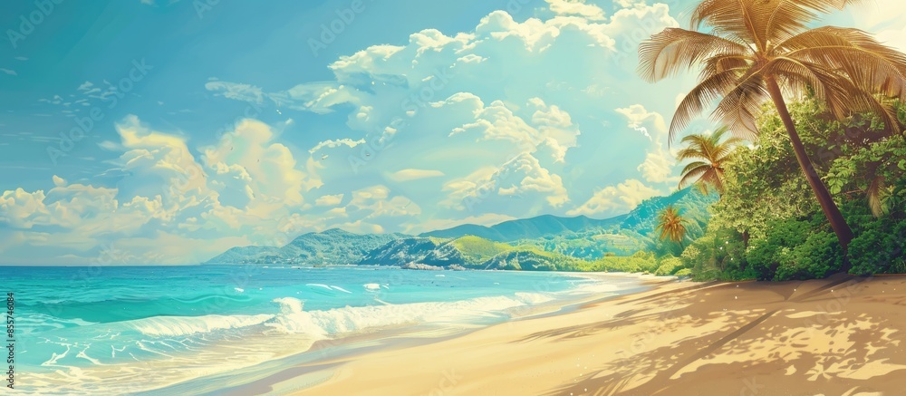 Poster travel and tour social media banner post template. copy space image. place for adding text or design
