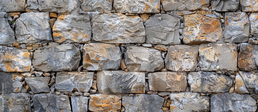 Aufkleber old stone wall texture background. with copy space image. Place for adding text or design
