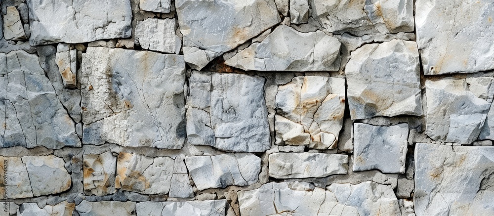 Poster texture of marble facing bricks chipped close-up background. with copy space image. Place for adding text or design