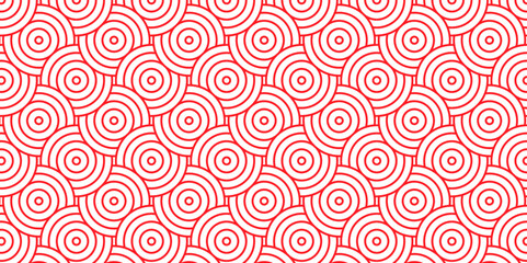 Overlapping Pattern Minimal diamond geometric waves spiral and abstract circle wave line. pink color seamless tile stripe geometric create retro square line backdrop pattern background.