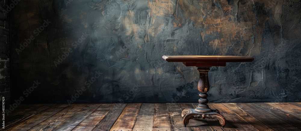 Poster tables old vintage. with copy space image. Place for adding text or design