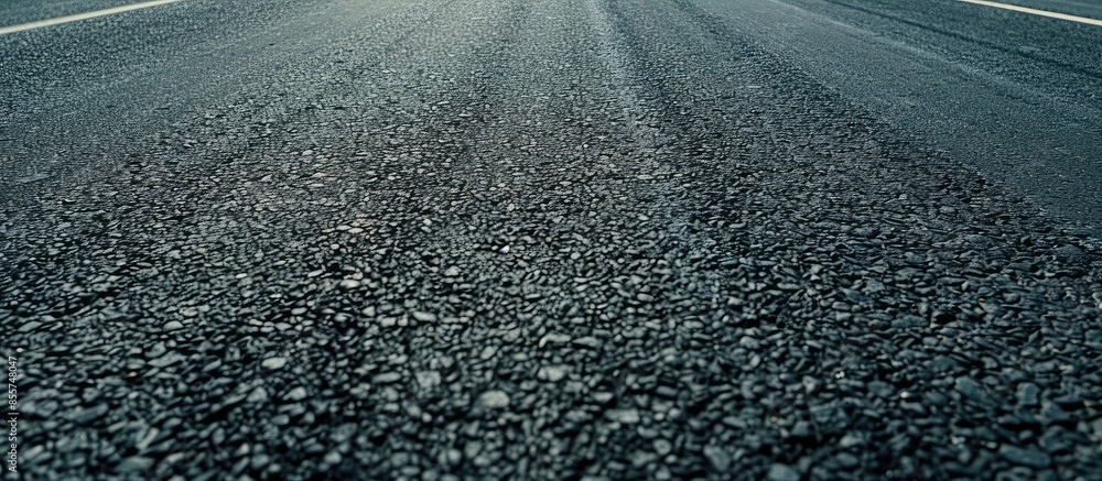 Fototapete empty asphalt road background. copy space image. place for adding text or design
