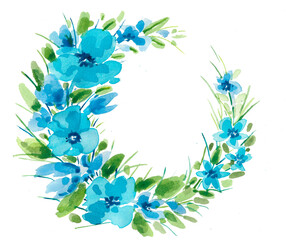 watercolor wreath
