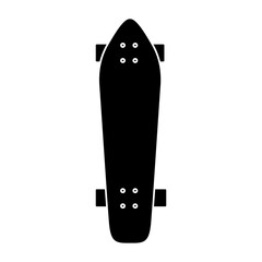 Skateboard icon vector. Sport illustration sign. Board symbol or logo.