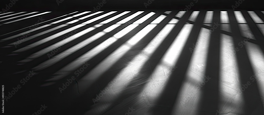 Aufkleber Light and shadow forming stripes and design. with copy space image. Place for adding text or design