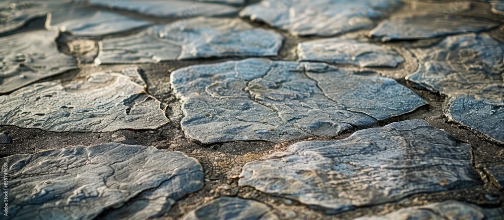 Aufkleber Close up texture floor stone connection. with copy space image. Place for adding text or design