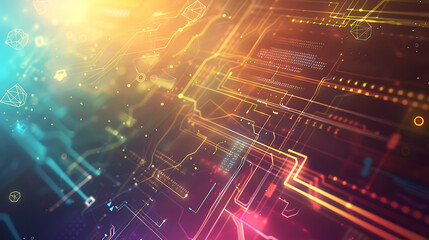 Fototapeta premium technology background