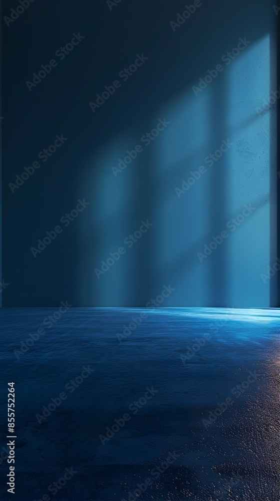 Poster smooth blue gradient backdrop for professional product display concept