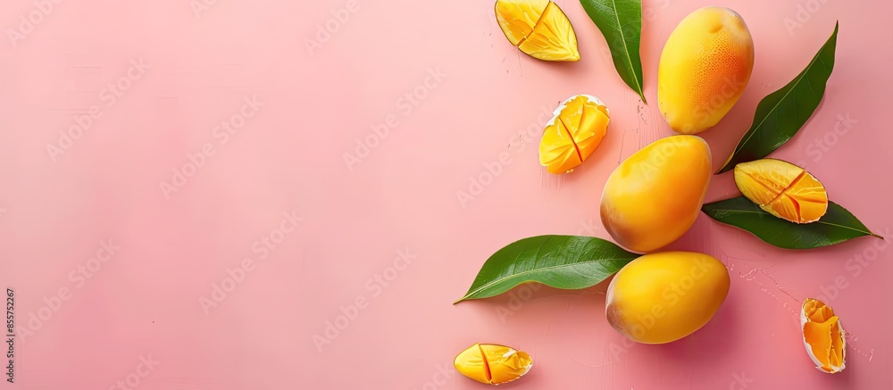 Poster fresh egg fruit isolated on pastel background food. with copy space image. place for adding text or 