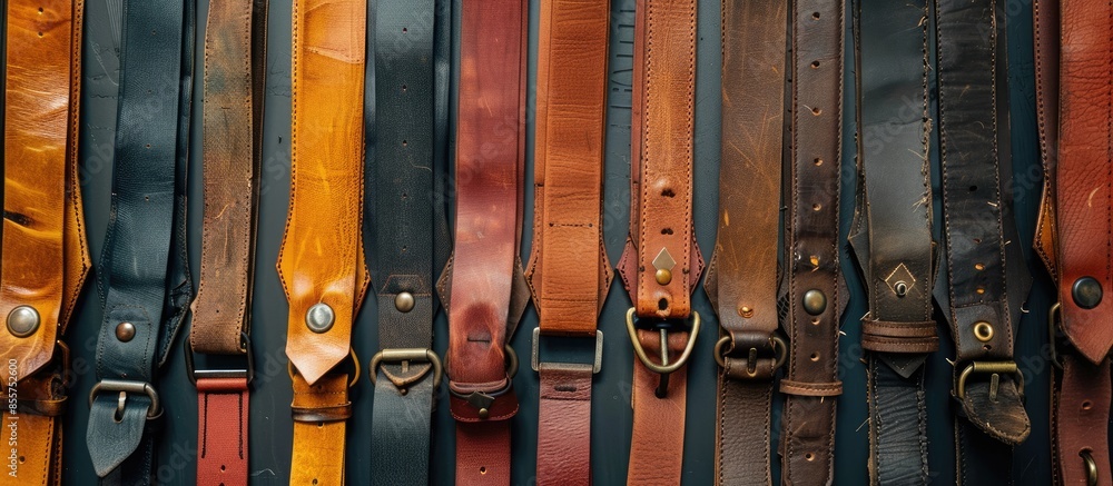 Poster a lot of gorgeous suspenders, close up. with copy space image. place for adding text or design