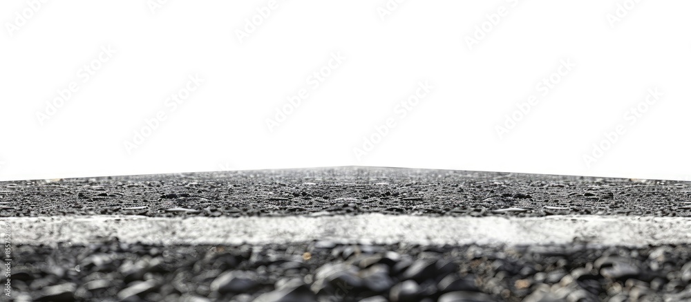Poster asphalt road isolated on white background. copy space image. place for adding text or design