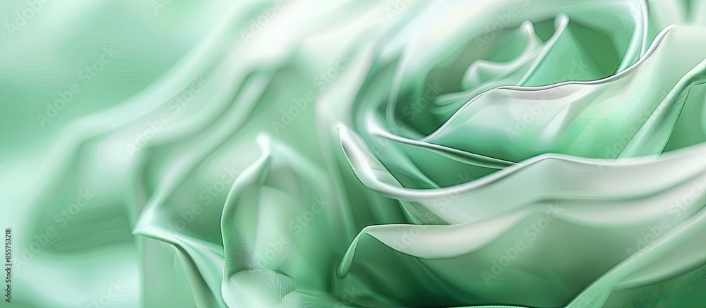 Poster Green abstract rosette pastel background Abstract  Business. with copy space image. Place for adding text or design