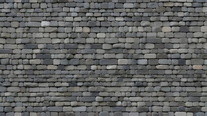 continuous gray cobblestone wall or road background texture wallpaper for a high-resolution, generative artificial intelligence route or walkway that is tileable and has a gritty, natural rock and sto