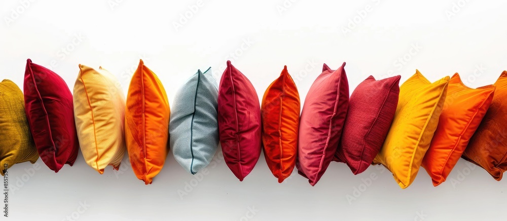 Aufkleber pillow path isolated on white. with copy space image. Place for adding text or design
