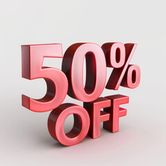 50% off logo