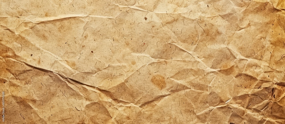 Leinwandbilder beige recycled craft paper texture as background. copy space image. place for adding text or design